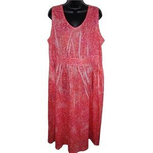 Catherines Nwot floral sublimation sleevless dress 1x (18/20w)